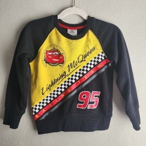 Disney Cars Lightening Mcqueen Race Crrwneck Size 4